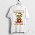 Officials Grinch The Devil Whispered To Me Im Coming For You Christmas Premium T Shirts Hoodie, Sweatshirt