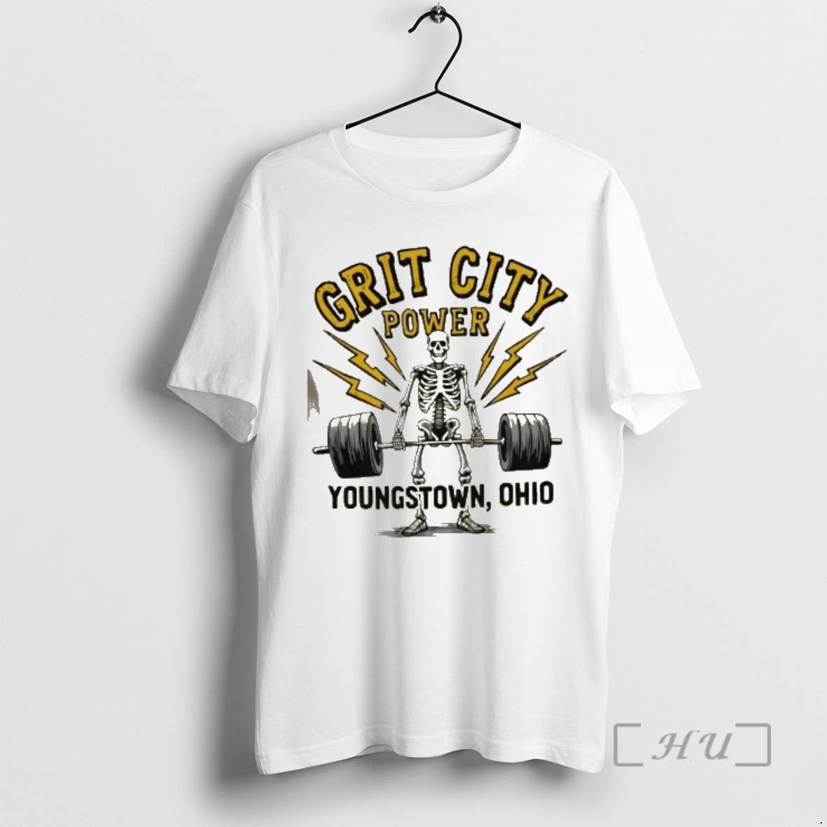 Officials Grit City Power Youngstown Ohio Skeleton Gym T-Shirts, Hoodie, Sweatshirt | AU01DripNestTees.com