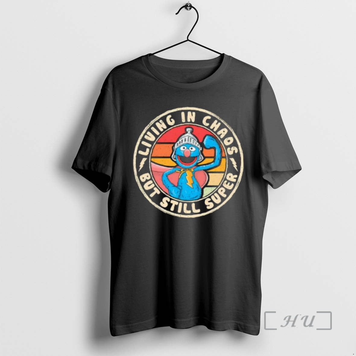 Officials Grover Living In Chaos But Still Super Grover Retro T-Shirts, Hoodie, Sweatshirt | AU01DripNestTees.com