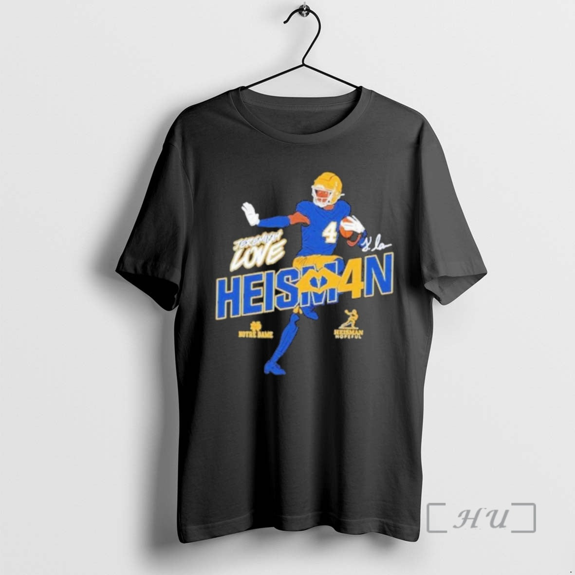 Officials Heisman Stance Jeremiyah Love Notre Dame Fighting Irish T-Shirts, Hoodie, Sweatshirt | AU01DripNestTees.com