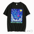 Officials Hello Ground Whale Floating In Starry Night