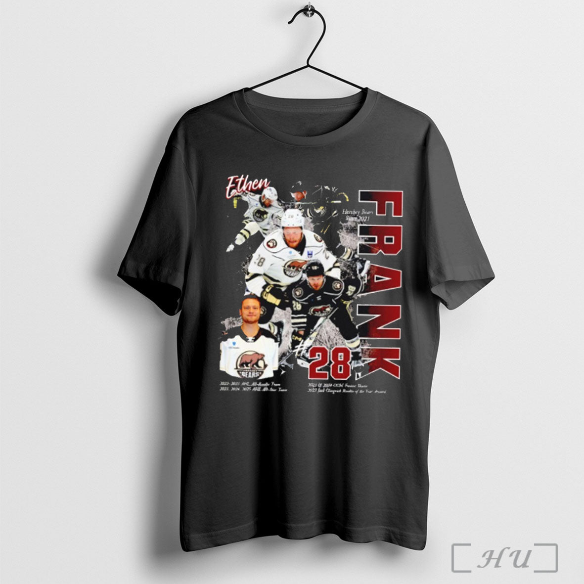 Officials Hershey Bears X Capitals Ethen Frank Player Hockey T Shirt