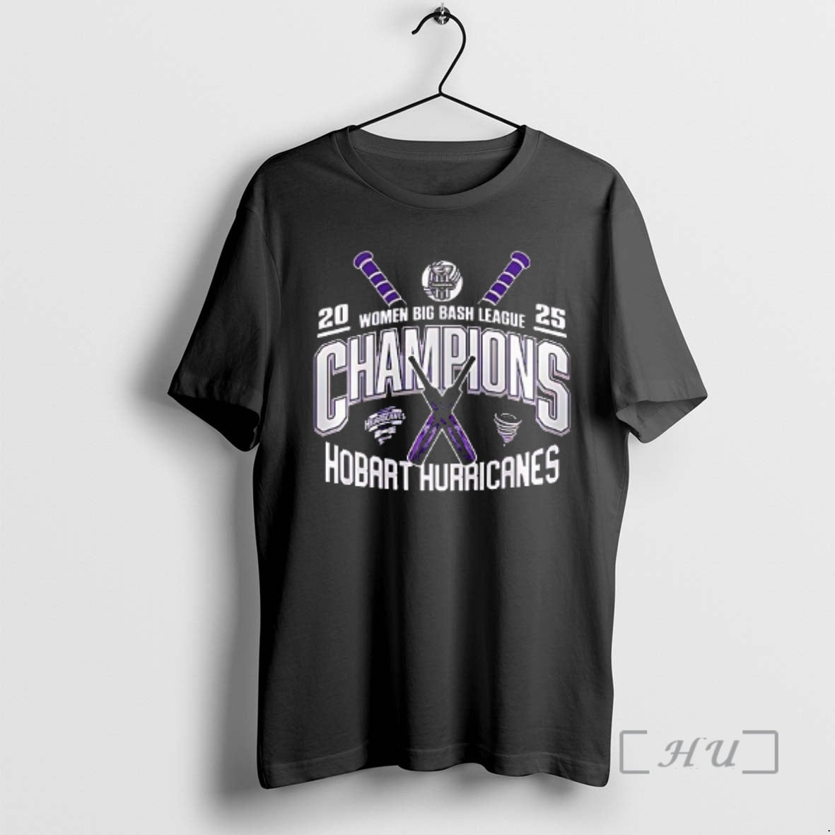 Officials Hobart Hurricanes Wbbl Champions Logo Double Sided Graphic T-Shirts, Hoodie, Sweatshirt | AU01DripNestTees.com