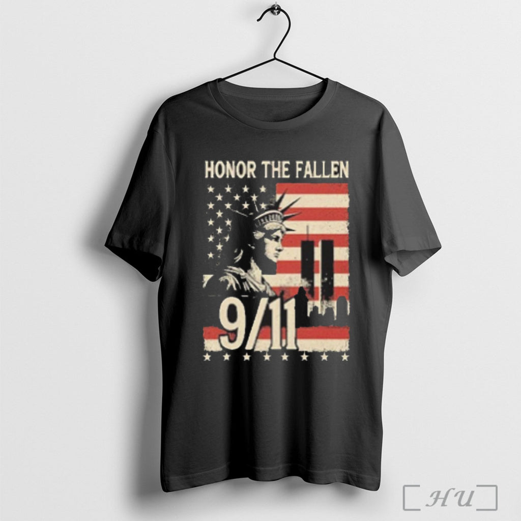 Officials Honor The Fallen September 11 American Flag T Shirt Sweatshirt Png