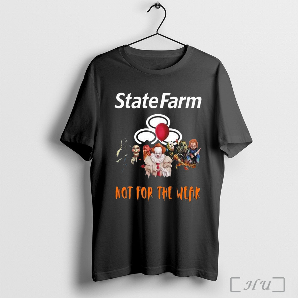 Officials Horror Characters X State Farm Not For The Weak Halloween 2025 T Shirt