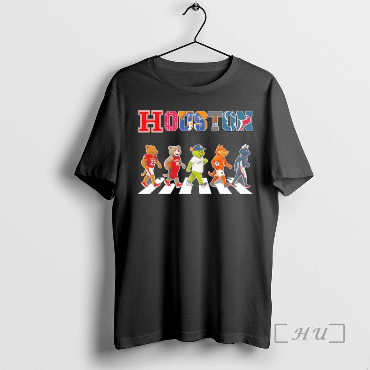 Officials Houston Mascot Sports Team Abbey Road T-Shirts, Hoodie, Sweatshirt | AU01DripNestTees.com