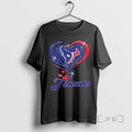 Officials Houston Texans Football In Glitter Heart Fans T-Shirts, Hoodie, Sweatshirt | AU01DripNestTees.com