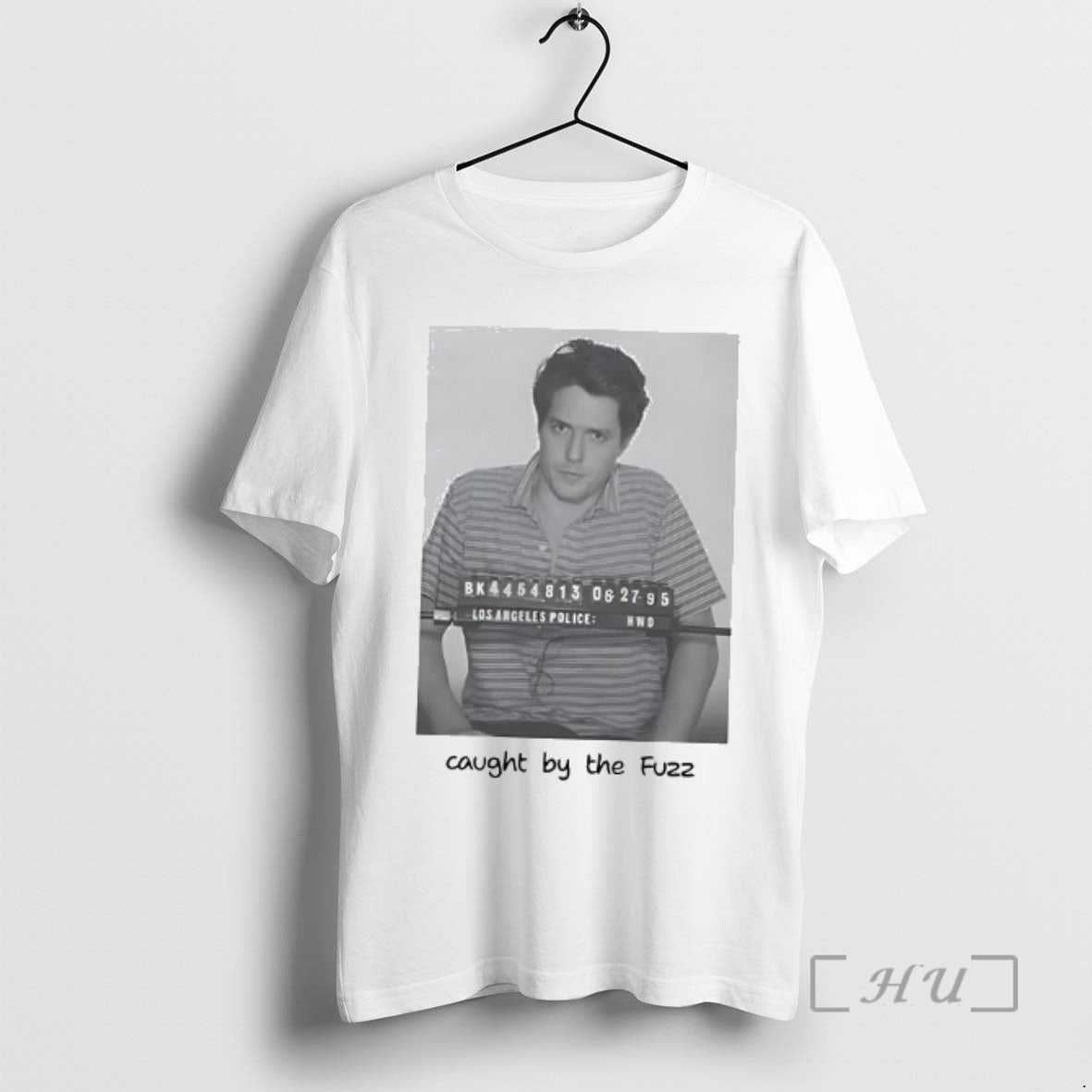 Officials Hugh Grant Mugshot Caught By Fuzz Woman T-Shirts, Hoodie, Sweatshirt | AU01DripNestTees.com