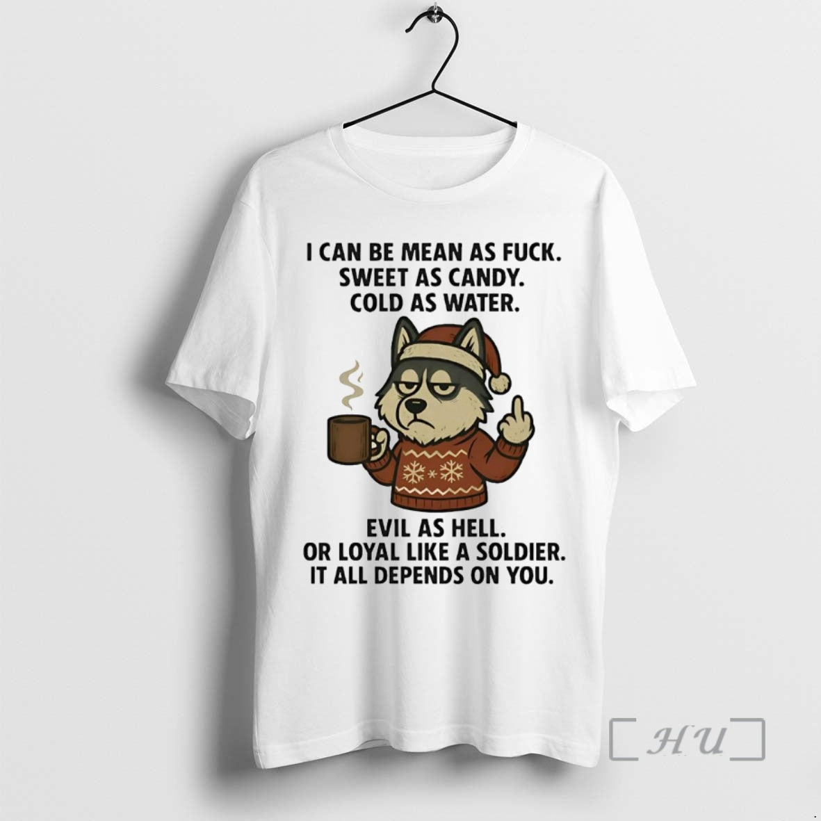 Officials Husky I Can Be Mean As Fuck Sweet As Candy Christmas Premium T Shirts Hoodie, Sweatshirt | AU01DripNestTees.com