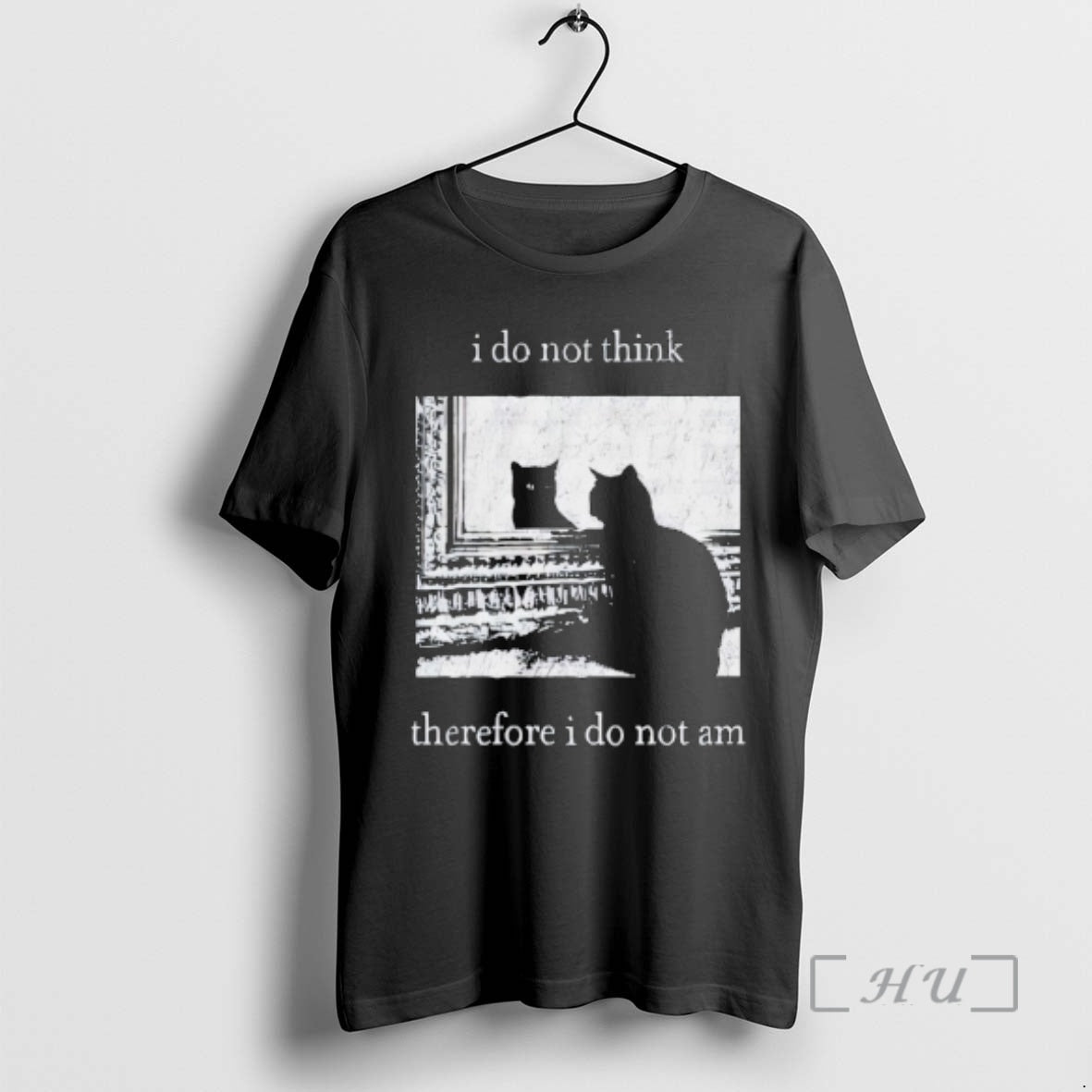 Officials I Do Not Think Therefore I Do Not Am Black Cat Premium T Shirts Hoodie, Sweatshirt | AU01DripNestTees.com