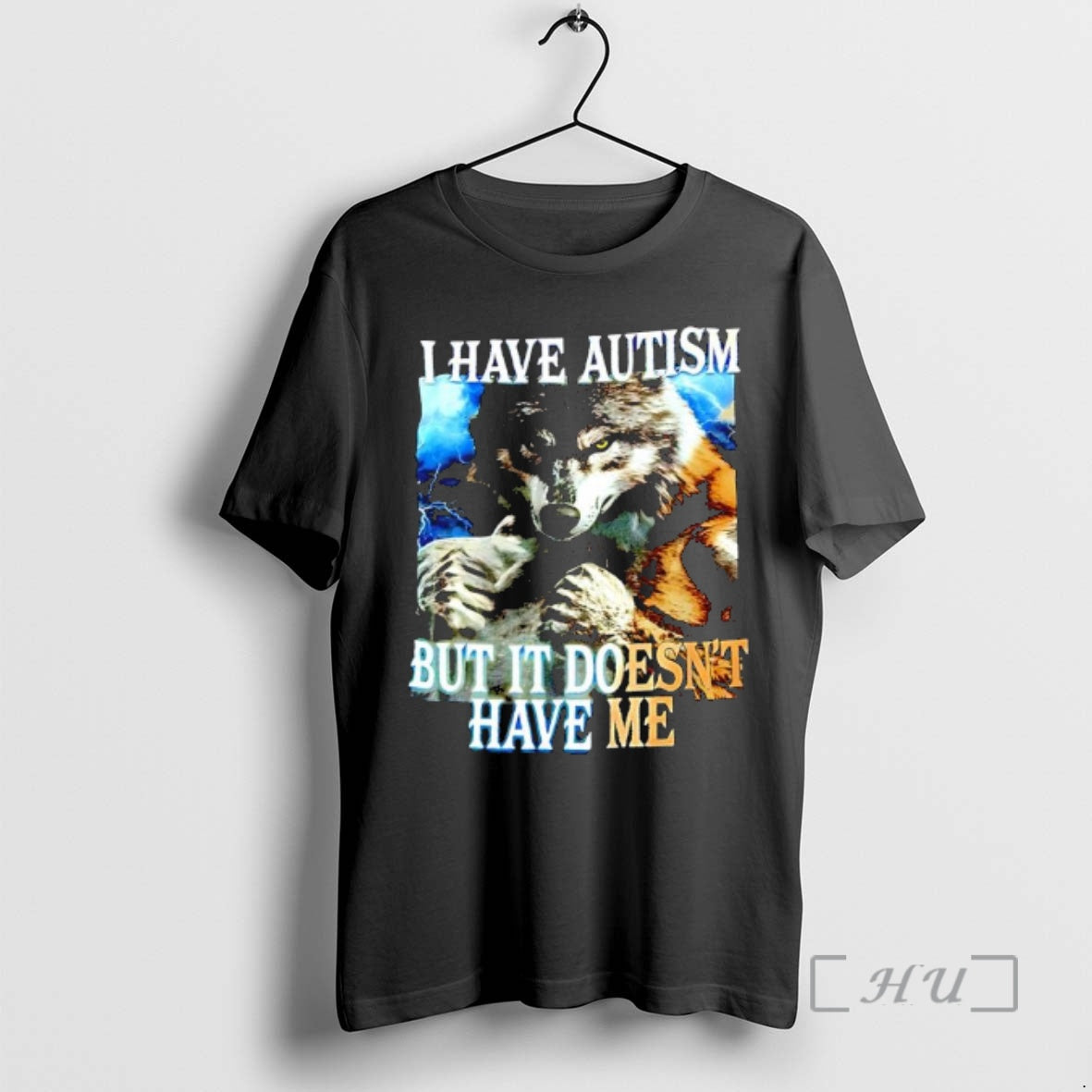 Officials I Have Autism But It Doesnt Have Me Wolf Graphic Premium T Shirts Sweater Hoodie, Sweatshirt | AU01DripNestTees.com