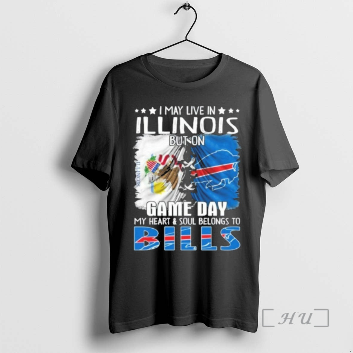 Officials I May Live In Illinois But On Game Day My Heart Soul Belong To T-Shirts, Hoodie, Sweatshirt | AU01DripNestTees.com