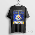 Officials I May Live In Indiana Flag But My Team Is The Steelers Premium T-Shirts, Hoodie, Sweatshirt | AU01DripNestTees.com