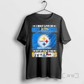 Officials I May Live In Oklahoma Flag But My Team Is The Steelers Premium T-Shirts, Hoodie, Sweatshirt | AU01DripNestTees.com