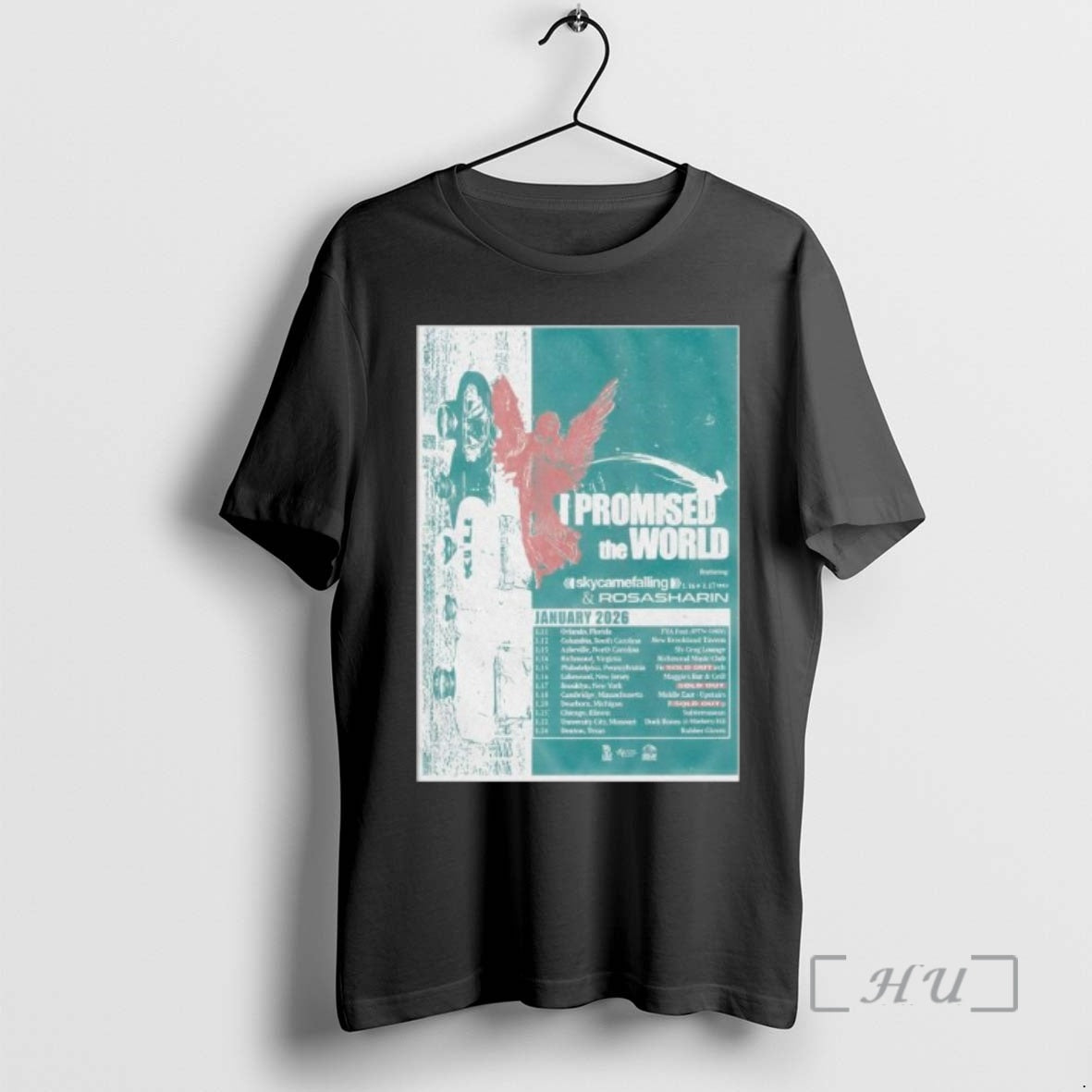 Officials I Promised The World Tour January 2026 T-Shirts, Hoodie, Sweatshirt | AU01DripNestTees.com