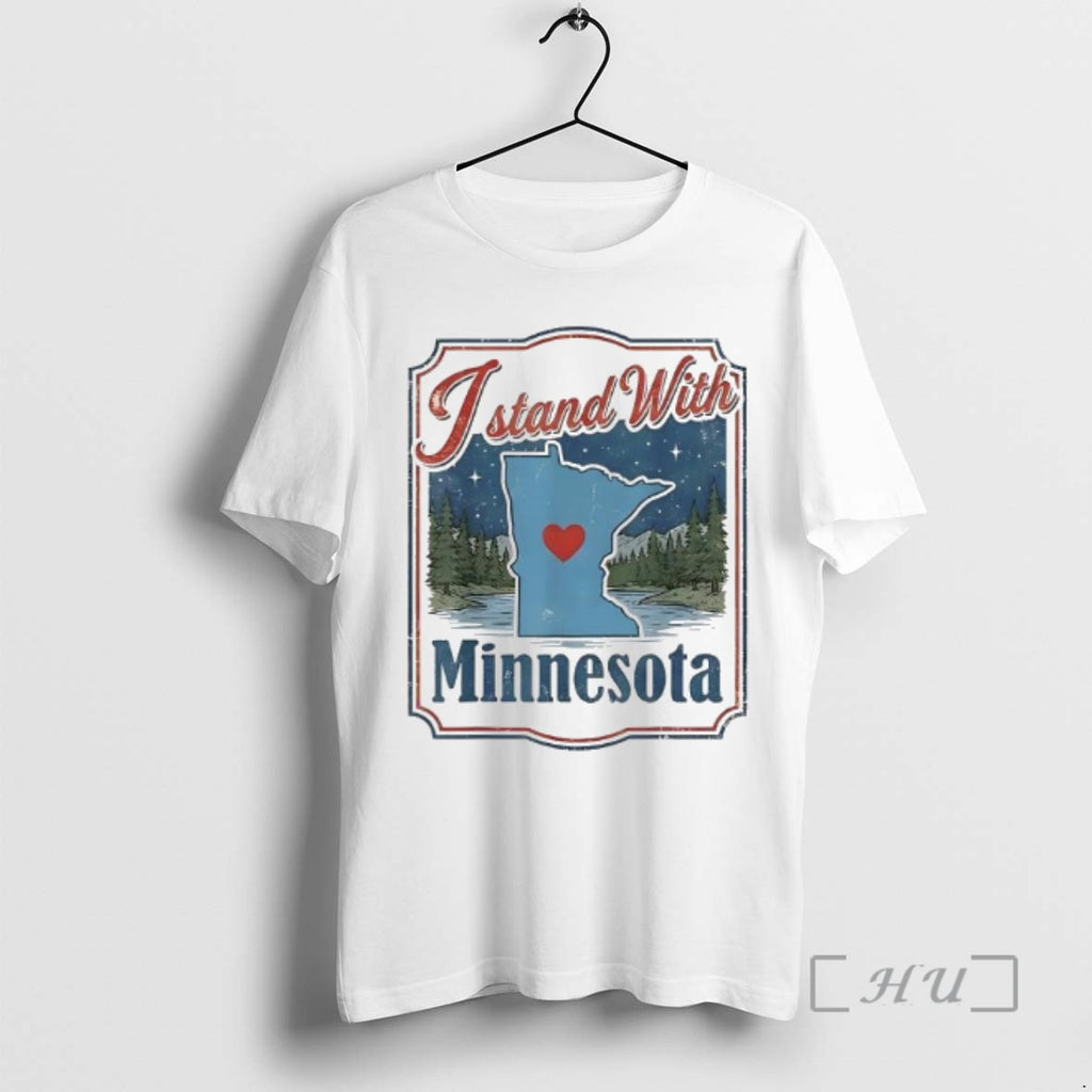 Officials I Stand With Minnesota Retro Map T-Shirts, Hoodie, Sweatshirt | AU01DripNestTees.com