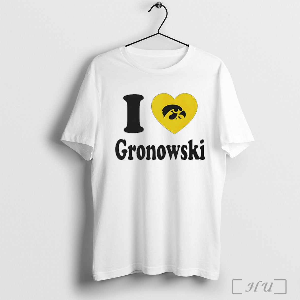 Officials I Love Mark Gronowski Iowa Hawkeyes Heart T Shirt