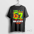 Officials I Was 6 Now Im 7 Pixel Game Unlocked Gamer 7th Birthday Premium T-Shirts, Hoodie, Sweatshirt | AU01DripNestTees.com