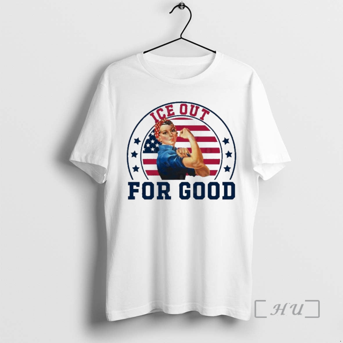 Officials Ice Out For Good Rosie The Riveter Feminist Abolish Ice Anti Trump Premium T-Shirts, Hoodie, Sweatshirt