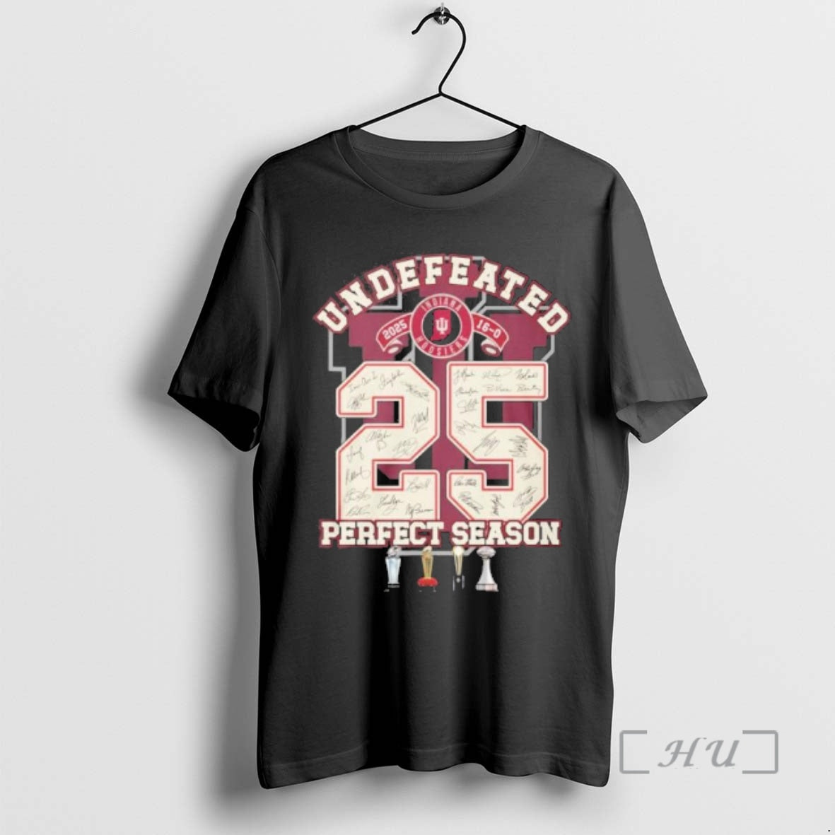 Officials Iu Football Undefeated 16 0 Perfect Season 2025 T-Shirts, Hoodie, Sweatshirt | AU01DripNestTees.com
