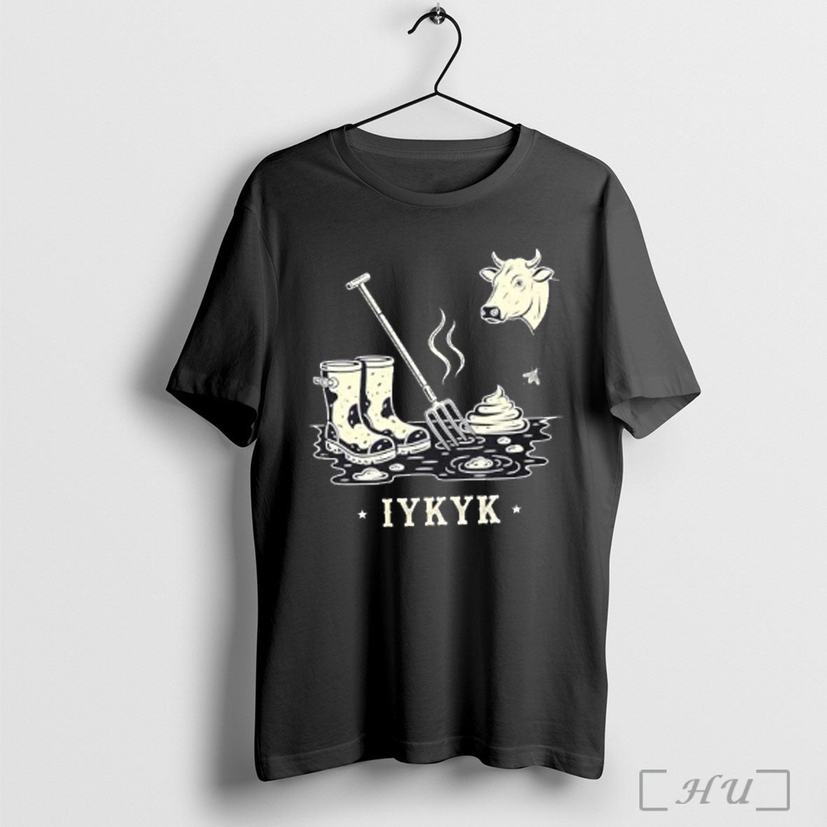 Officials Iykyk Muddy Boots Cow T Shirt