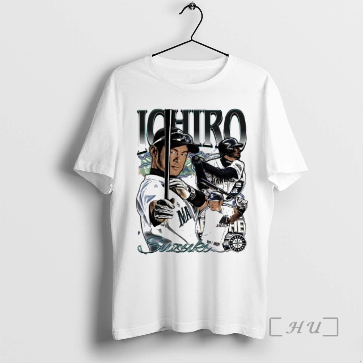 Officials Ichiro Suzuki Seattle Mariners Picture Collage T-Shirts, Hoodie, Sweatshirt | AU01DripNestTees.com