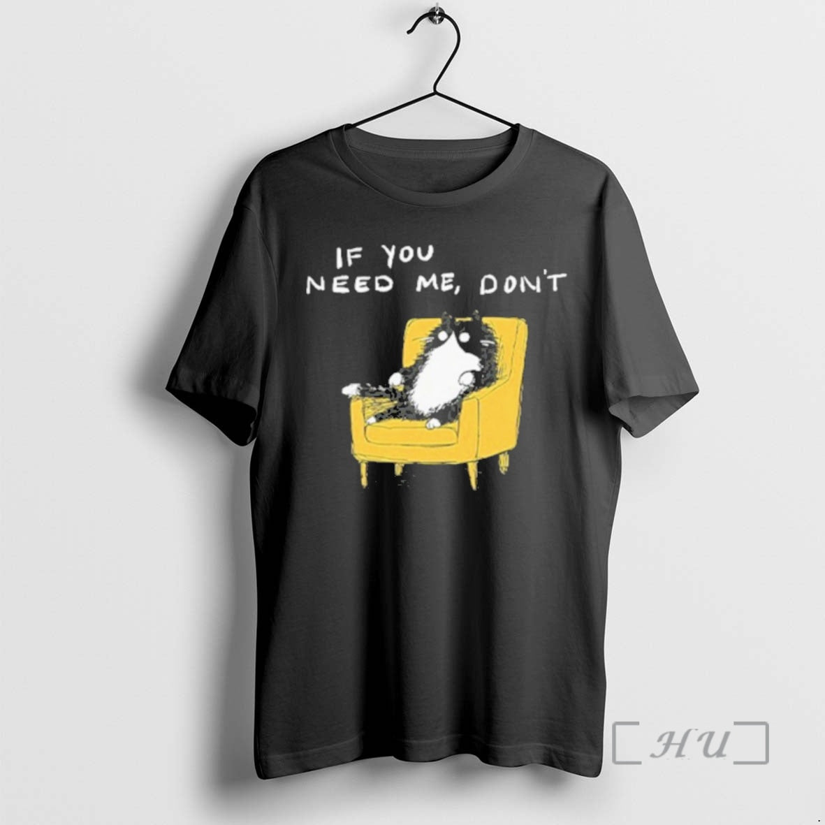 Officials If You Need Me Dont Funny Black Cat T-Shirts, Hoodie, Sweatshirt | AU01DripNestTees.com