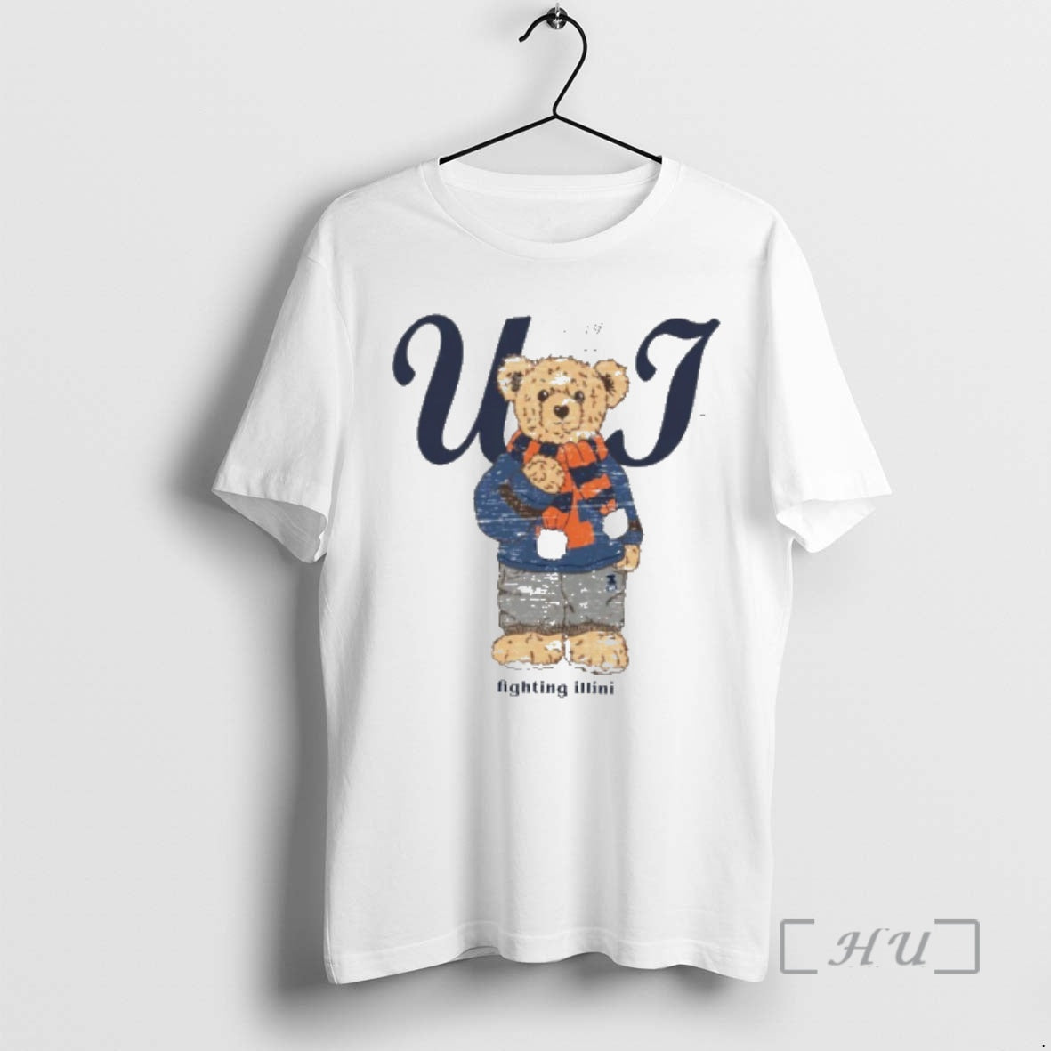 Officials Illinois Fighting Illini Tan Cozy Bear T-Shirts, Hoodie, Sweatshirt | AU01DripNestTees.com