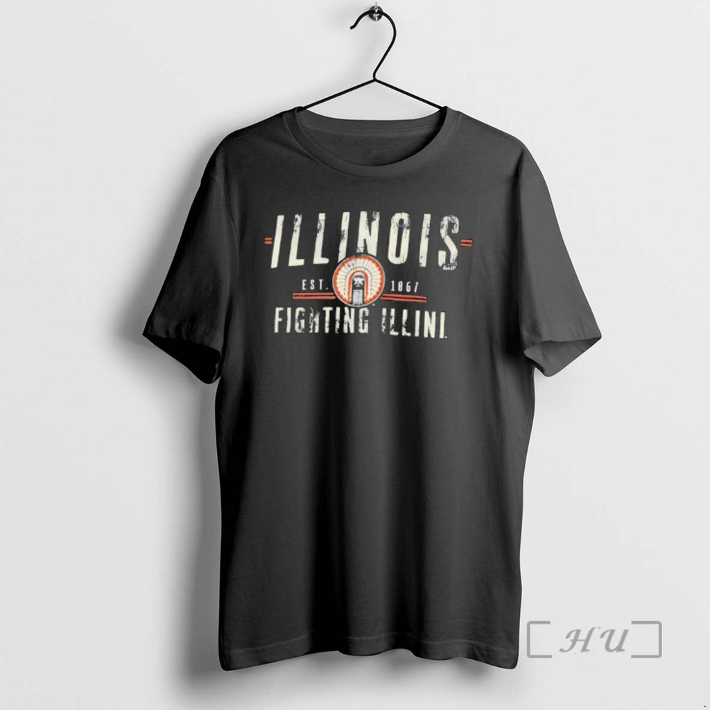 Officials Illinois Fighting Illni Est 1861 Logo T-Shirts, Hoodie, Sweatshirt | AU01DripNestTees.com