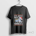 Officials Im Just Here For The Snacks Raccoon Christmas Ugly T-Shirts, Hoodie, Sweatshirt | AU01DripNestTees.com
