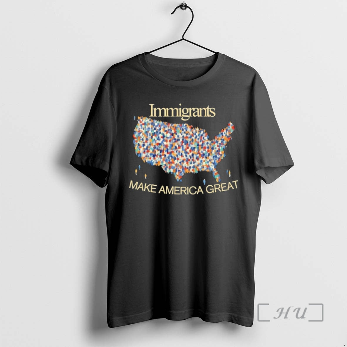 Officials Immigrants Make America Great Us Map T-Shirts, Hoodie, Sweatshirt | AU01DripNestTees.com