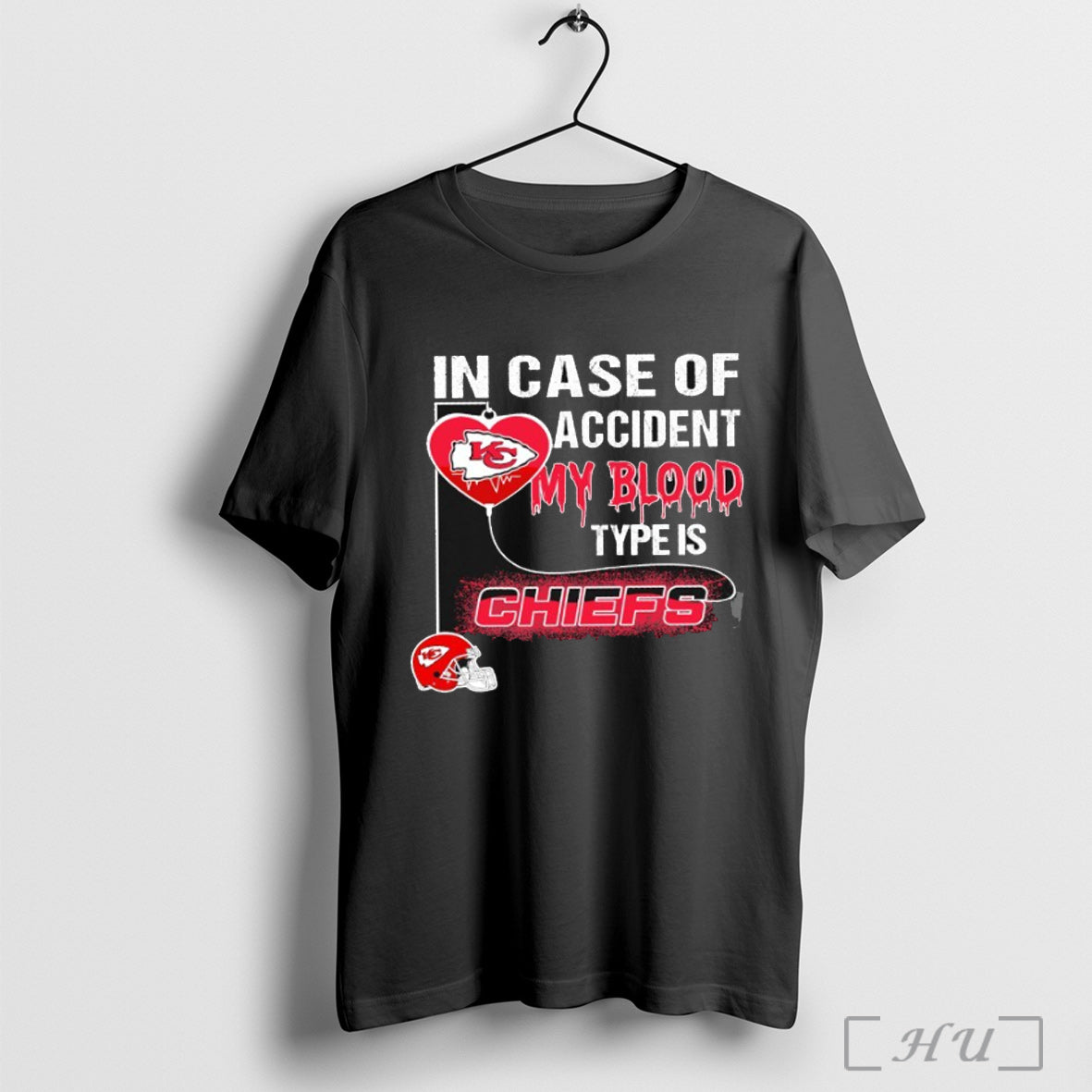 Officials In Case Of Accident My Blood Type Is Kansas City Chiefs T Shirt