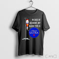 Officials In Case Of Accident My Blood Type Is Michelob Ultra T Shirt