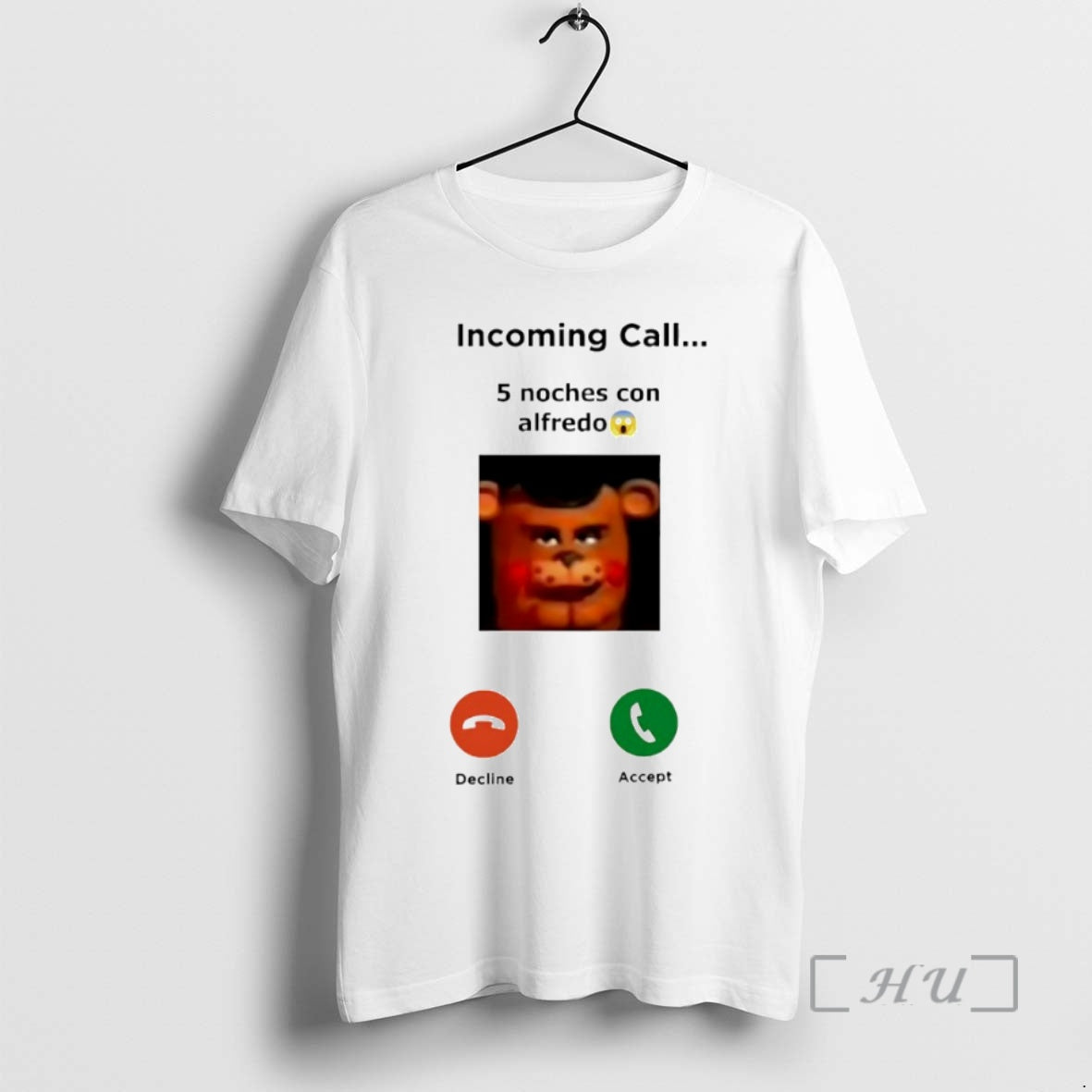 Officials Incoming Call 5 Noches Con Alfredo Freddy Fazbear Circle T-Shirts, Hoodie, Sweatshirt | AU01DripNestTees.com