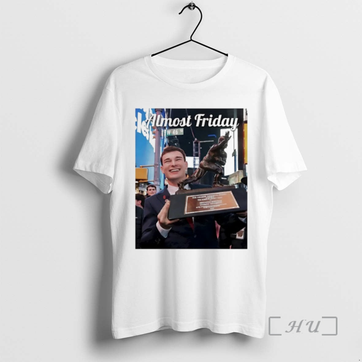 Officials Indiana Fernando Mendoza Almost Friday Heismendoza Trophy T-Shirts, Hoodie, Sweatshirt | AU01DripNestTees.com