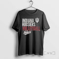 Officials Indiana Volleyball Text Logo Overlay 2025 Circle Black T-Shirts, Hoodie, Sweatshirt | AU01DripNestTees.com