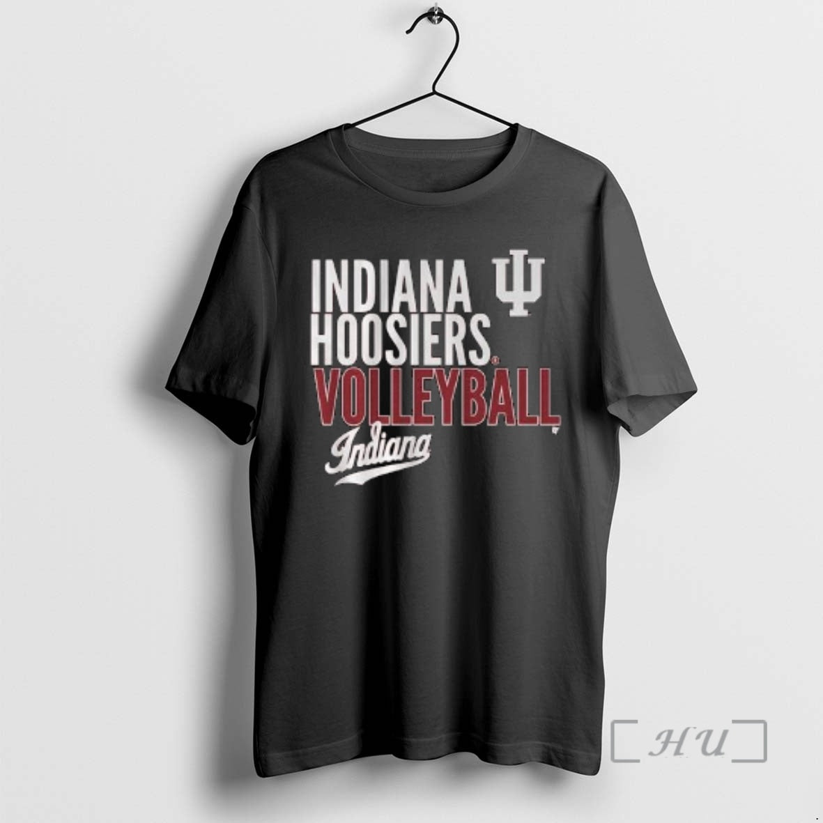 Officials Indiana Volleyball Text Logo Overlay 2025 Circle Black T-Shirts, Hoodie, Sweatshirt | AU01DripNestTees.com