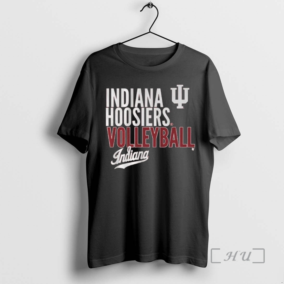 Officials Indiana Volleyball Text Logo Overlay 2025 T-Shirts, Hoodie, Sweatshirt | AU01DripNestTees.com