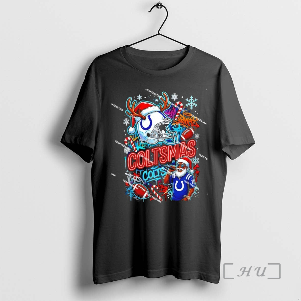Officials Indianapolis Colts Football Merry Coltsmas Christmas Holiday T-Shirts, Hoodie, Sweatshirt | AU01DripNestTees.com