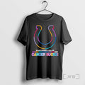 Officials Indianapolis Colts Football Whatever Color Cancer Sucks Logo Colors T-Shirts, Hoodie, Sweatshirt