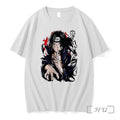 Officials Itachi Uchiha Akatsuki Naruto Shippuden Mangekyo Sharingan Raven Anime Graphic White Premium T Shirts