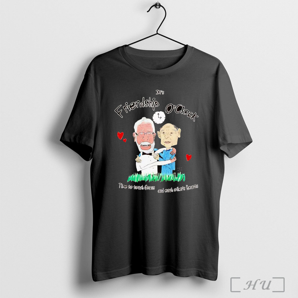 Officials Its Friendship Oclock Time To Touch Grass And Each Others Hearts T Shirt