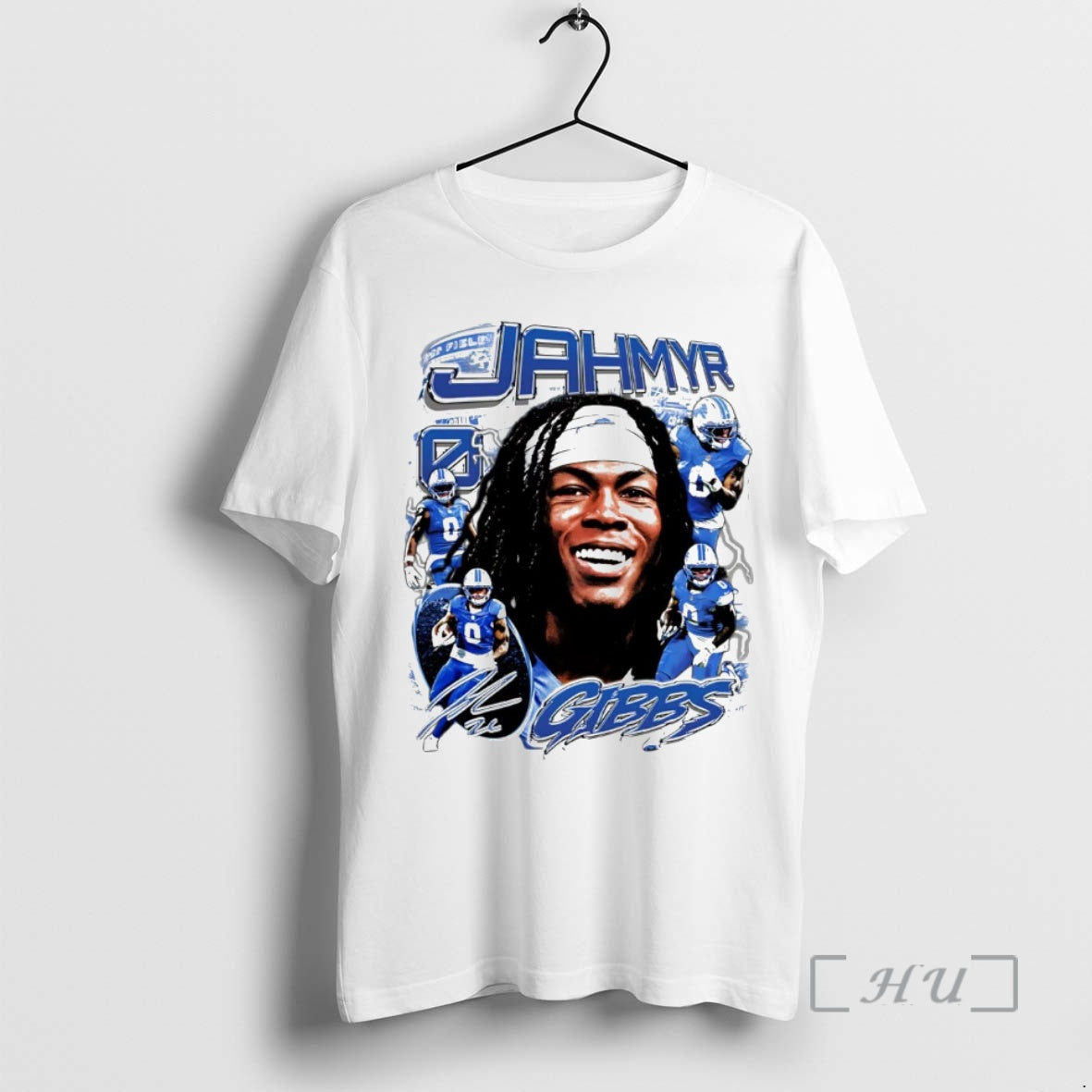 Officials Jahmyr Gibbs Picture Collage Detroit Lions T-Shirts, Hoodie, Sweatshirt | AU01DripNestTees.com