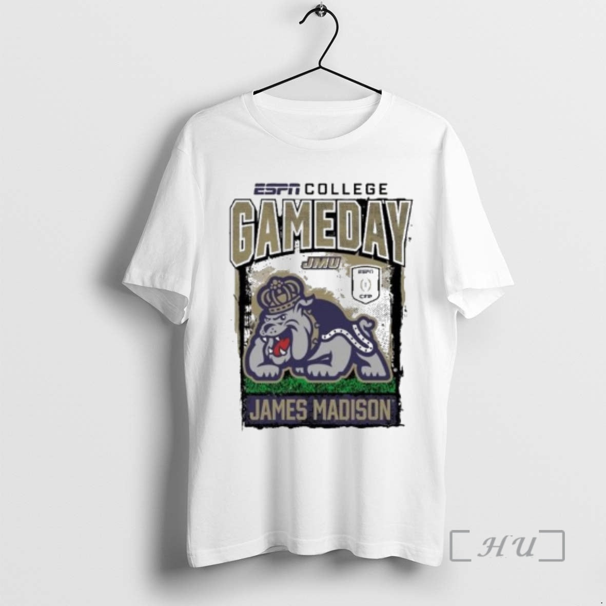 Officials James Madison Dukes Jmu Cfp 25 2026 Gameday Mascot Circle White Premium T Shirts Hoodie, Sweatshirt