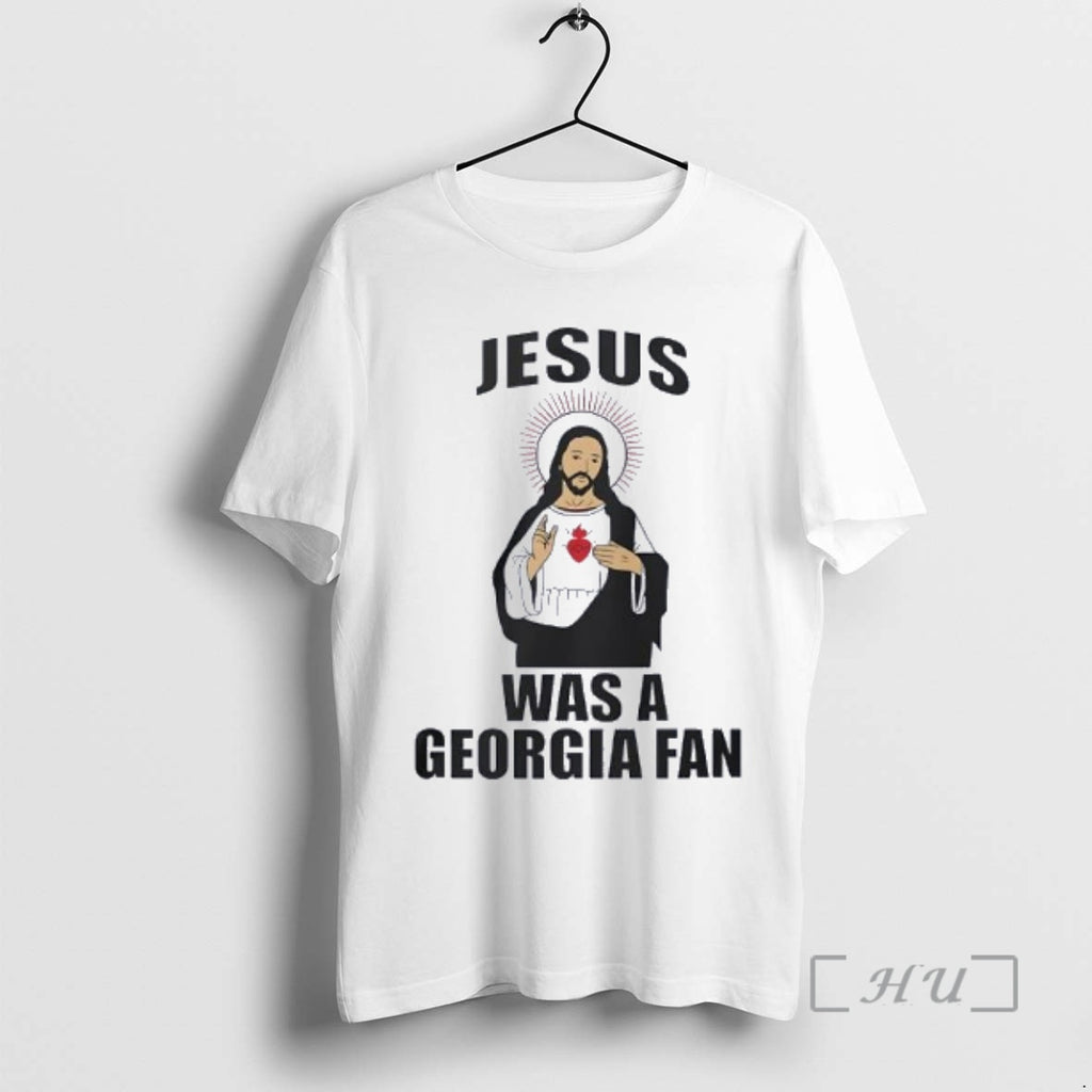Officials Jesus And Blazing Heart Was A Georgia Fan T-Shirts, Hoodie, Sweatshirt | AU01DripNestTees.com