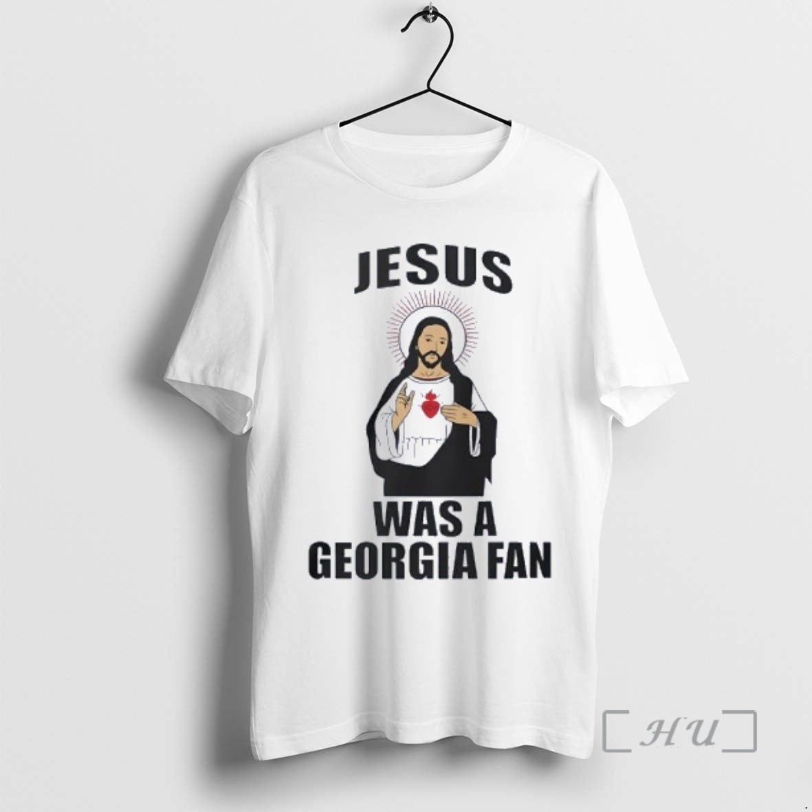 Officials Jesus And Blazing Heart Was A Georgia Fan T-Shirts, Hoodie, Sweatshirt | AU01DripNestTees.com