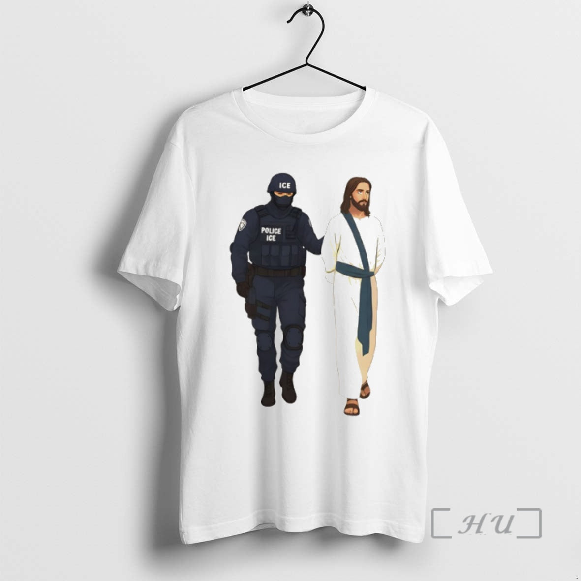 Officials Jesus Arrest Parody Abolish Ice Progressive Political Protest T-Shirts, Hoodie, Sweatshirt | AU01DripNestTees.com