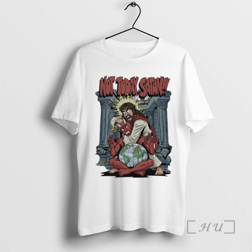 Officials Jesus Strangling Devil Santa Not Today Satan T-Shirts, Hoodie, Sweatshirt | AU01DripNestTees.com