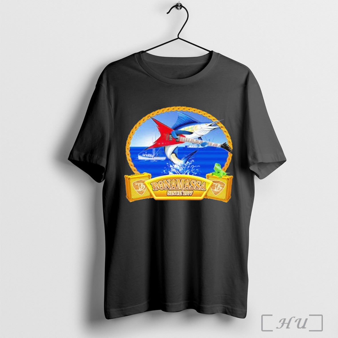 Officials Joe Bonamassa Flying V Fish Since 1977 T Shirt