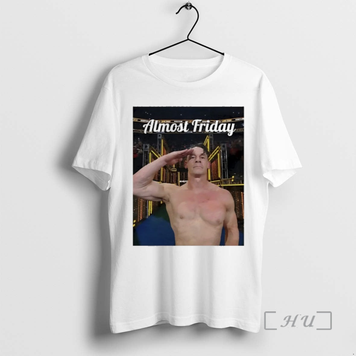 Officials John Cena Salute Almost Friday Photo T-Shirts, Hoodie, Sweatshirt | AU01DripNestTees.com